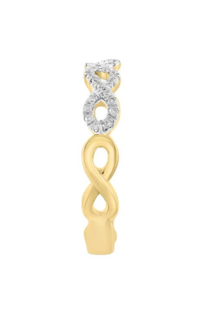 Effy Diamond Infinity Ring In Blue
