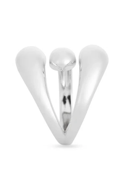 Nordstrom Rack Demi Fine Bypass Ring In Silver