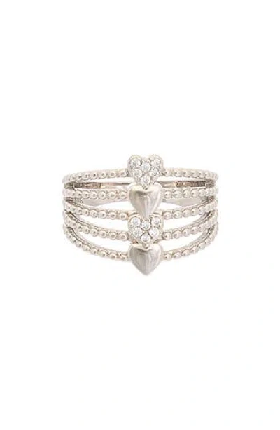 Juvell 18k Plated Cz Ring In Brown
