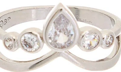 Juvell Cubic Zirconia Crown Ring In Neutral