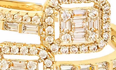 Juvell Cz Wrap Ring In Metallic