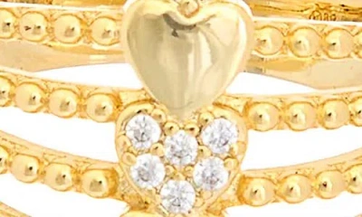 Juvell 18k Plated Cz Ring In Gold