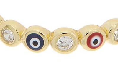 Juvell Evil Eye Cz Ring In Gold