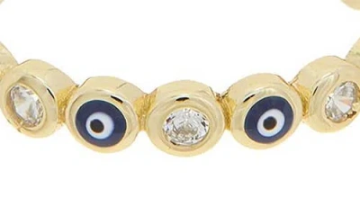 Juvell Evil Eye Cz Ring In Gold