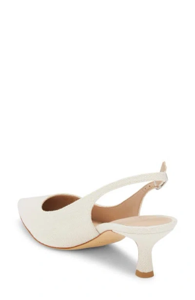 Stuart Weitzman Isla Slingback Pump In White