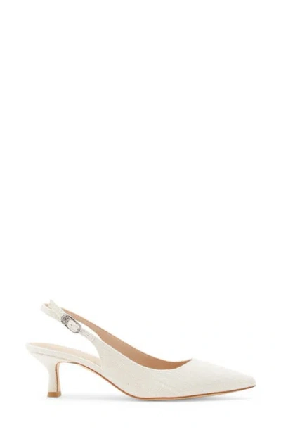 Stuart Weitzman Isla Slingback Pump In White