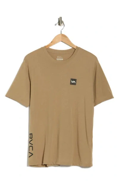 Rvca 2x Performance T-shirt In Brown
