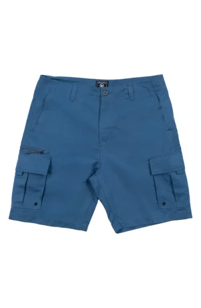 Burnside Cargo Shorts In Blue