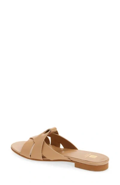 Bruno Magli Andria Woven Slide Sandal In Brown