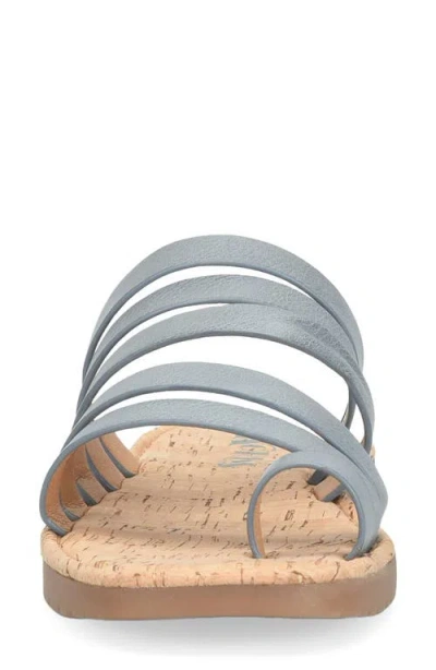 Korks Marisol Toe Loop Slide Sandal In Gray