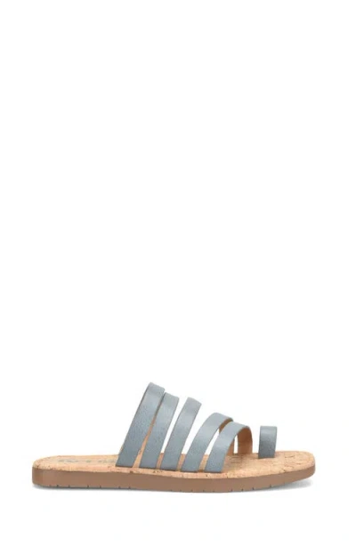 Korks Marisol Toe Loop Slide Sandal In Gray