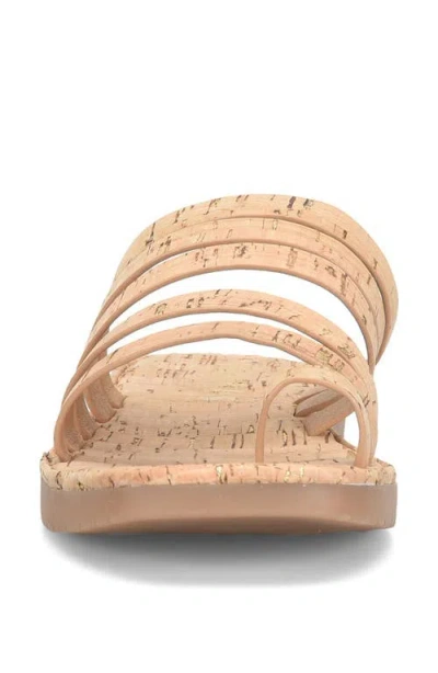 Korks Marisol Toe Loop Slide Sandal In Brown