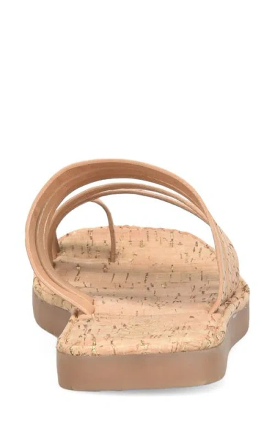 Korks Marisol Toe Loop Slide Sandal In Brown