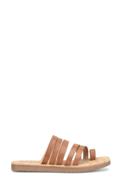 Korks Marisol Toe Loop Slide Sandal In Brown