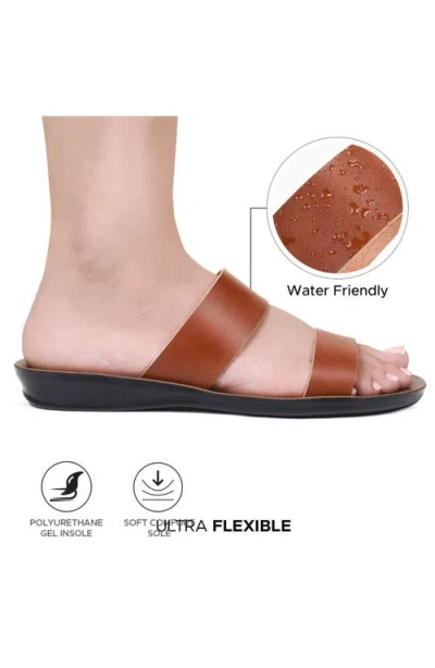 Aerosoft Ella Comfort Flat In Brown