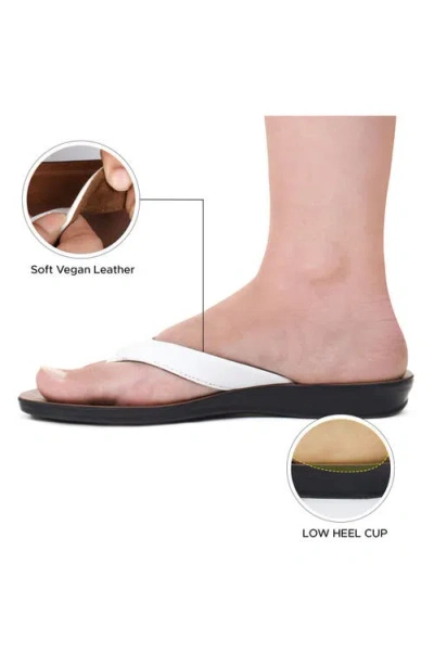 Aerosoft Capri Comfortable Flip-flop In White