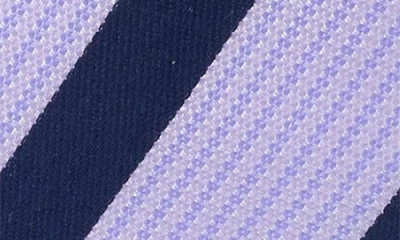 Original Penguin Printer Stripe Tie In Purple