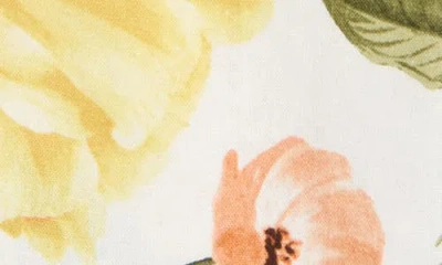 Ellen Tracy Ruffle Tie Front Top In White