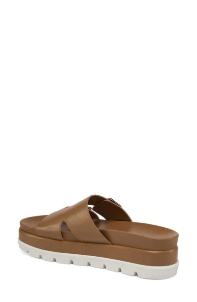 Jslides Bianca Platform Sandal In Brown