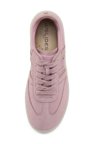 Jslides Hunter Leather Sneaker In Pink