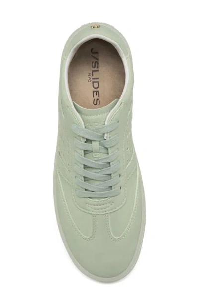 Jslides Hunter Leather Sneaker In Green