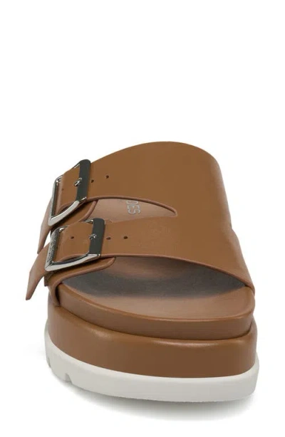 Jslides Bianca Platform Sandal In Brown