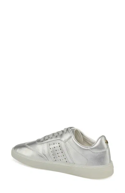 Jslides Hunter Leather Sneaker In Silver
