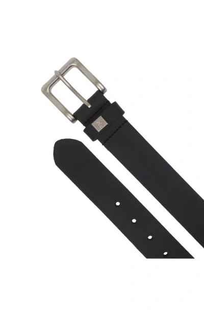 Izod Cut Edge Leather Belt In Black