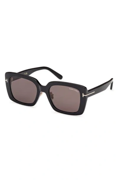 Tom Ford 54mm Square Sunglasses In Black