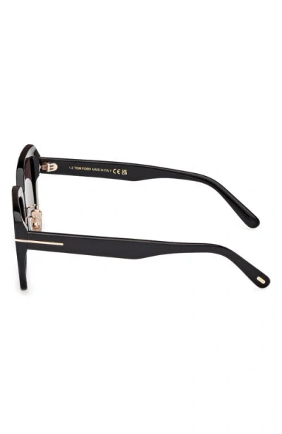 Tom Ford 54mm Square Sunglasses In Black