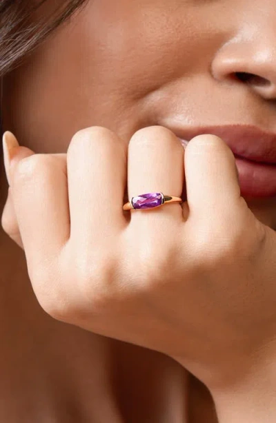 Bony Levy Stackable Ring In Blue
