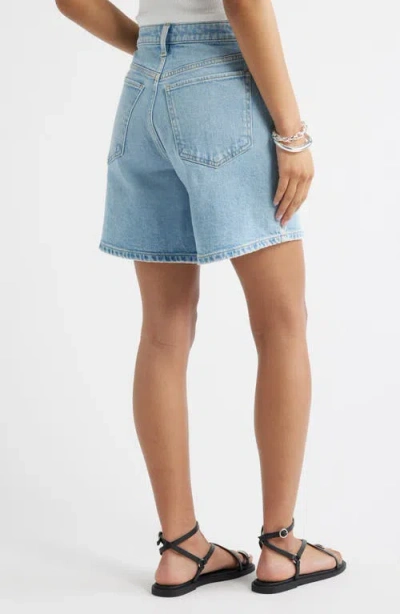 Open Edit Classic Denim Shorts In Blue