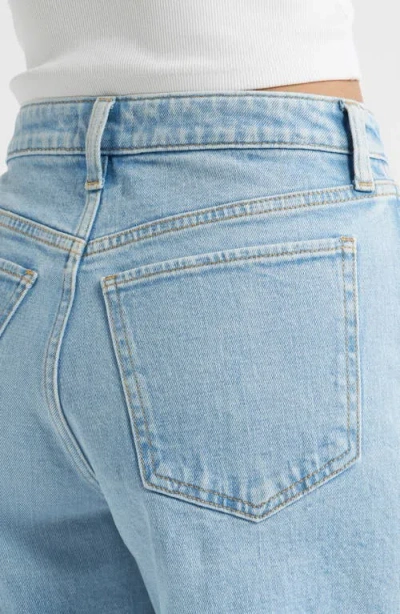 Open Edit Classic Denim Shorts In Blue