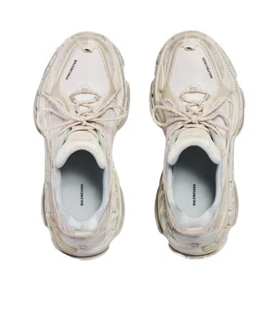 Balenciaga Triple S.2 Gandient Mesh And Nylon Inserts With Used-effect In Neutral