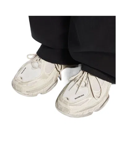 Balenciaga Triple S.2 Gandient Mesh And Nylon Inserts With Used-effect In Neutral