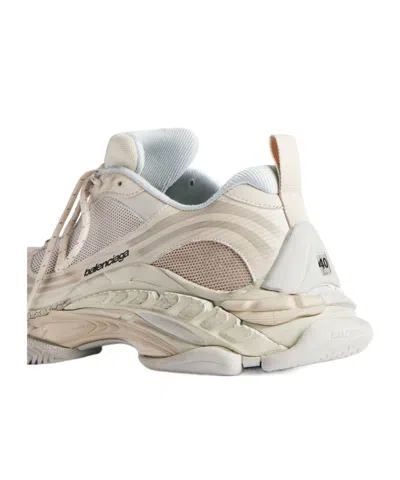 Balenciaga Triple S.2 Gandient Mesh And Nylon Inserts With Used-effect In Neutral