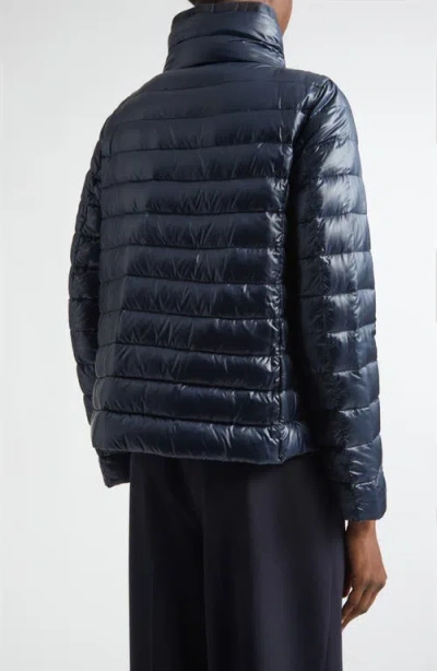Herno Ultralight Reversible Down Jacket In Blue