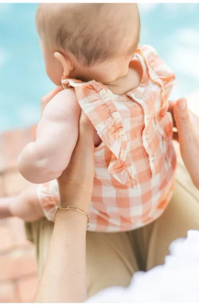 Pehr Checkmate Flutter Bodysuit In Brown
