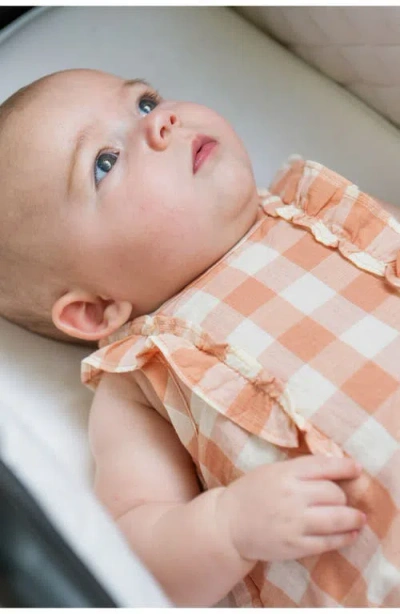 Pehr Checkmate Flutter Bodysuit In Brown
