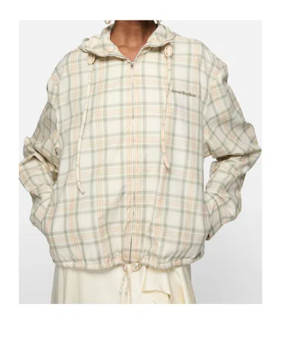 Acne Studios Ofass Summery Check Jacket In Multi