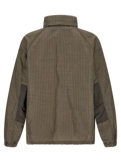 Comme Des Garçons Green Checked Jacket In Green