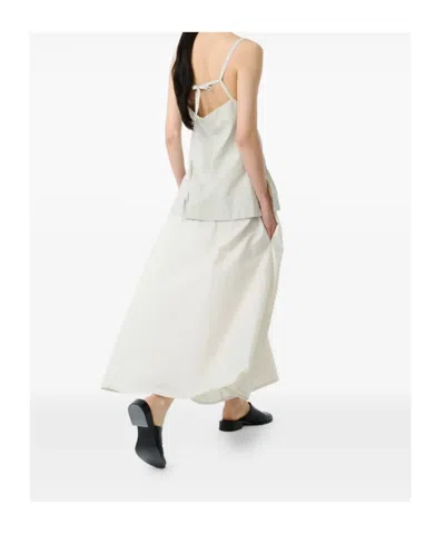 Studio Nicholson Raddle Slender Strap Side Vent Top In Neutral