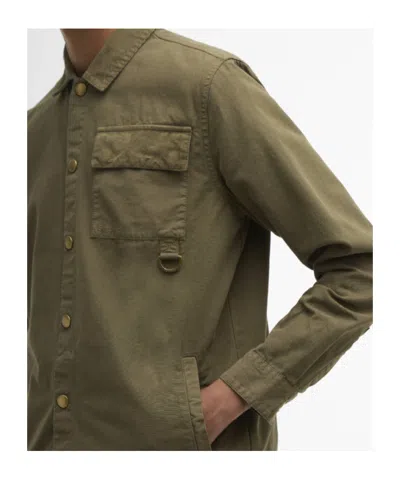 Barbour Declan Patch Overshirt In Green