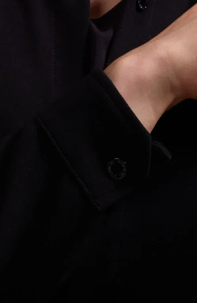 Bugatchi Soft Touch Knit Shirt Jacket In Black