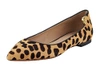 Tory Burch Elizabeth Calf-hair Pointed-toe Flat, Leopard Print/coconut