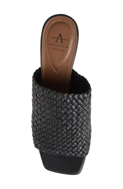 Aquatalia Laquila Slide Sandal In Black