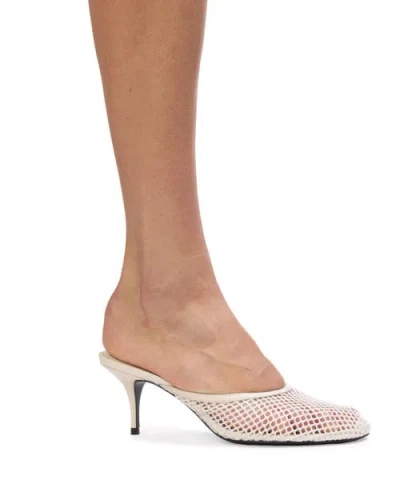 Black Suede Studio Giuly 65 Mule In White