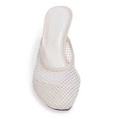 Black Suede Studio Giuly 65 Mule In White