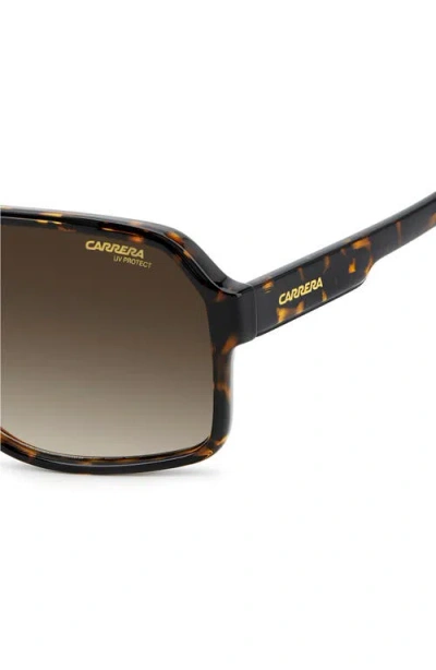 Carrera Eyewear 62mm Oversize Gradient Rectangular Sunglasses In Gray