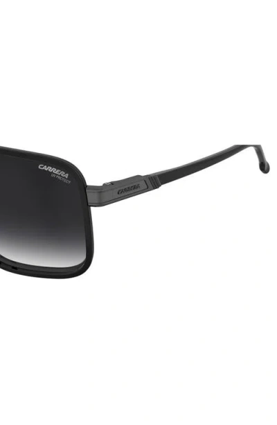 Carrera Eyewear 61mm Gradient Rectangular Sunglasses In Metallic